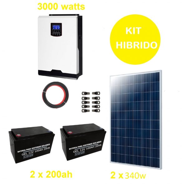 Kit solar de 2000W: Generación eléctrica autónoma con paneles solares y baterías. Energía sostenible para tu hogar 🌞 [Fecha actualización: 21 Julio 2023]
