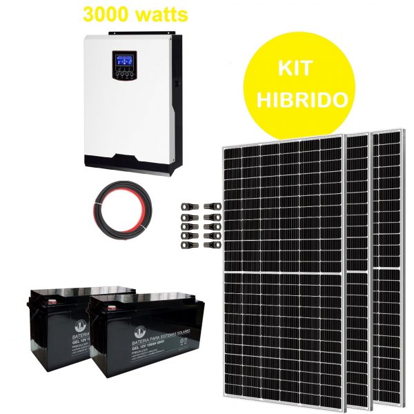 kit solar 3kw baterías 150ah