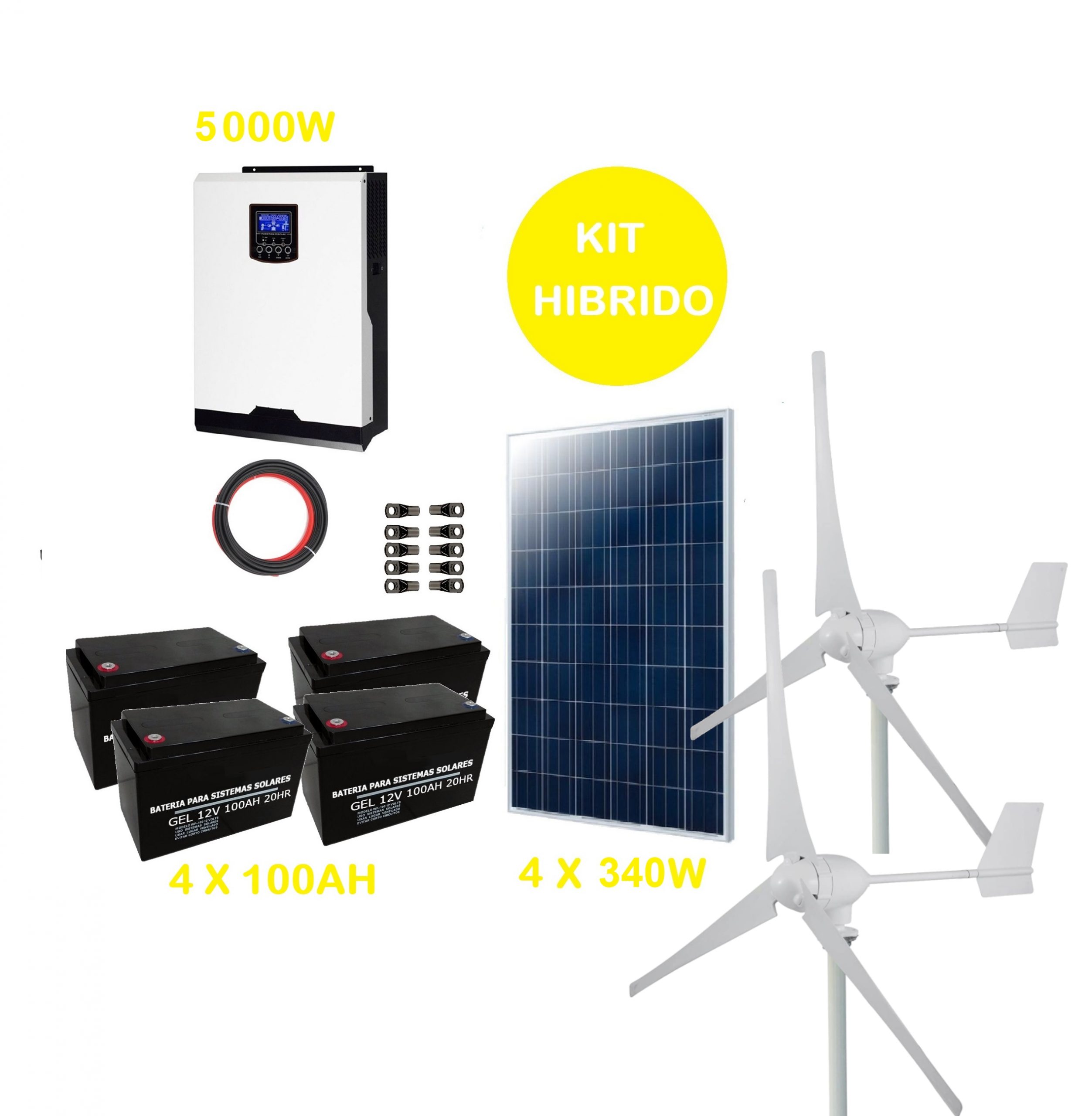 Kit Solar Fotovoltaico 5000w EOLICO - HAKON
