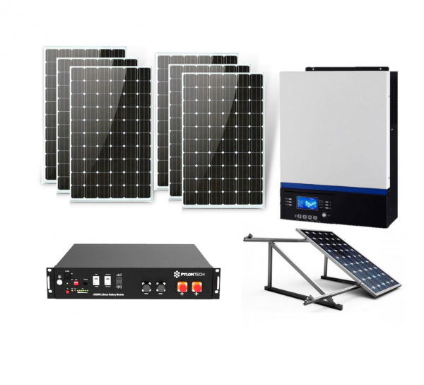 kit solar 3000w litio