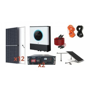 Kit Solar 10.000w Con B.Litio + Soportes