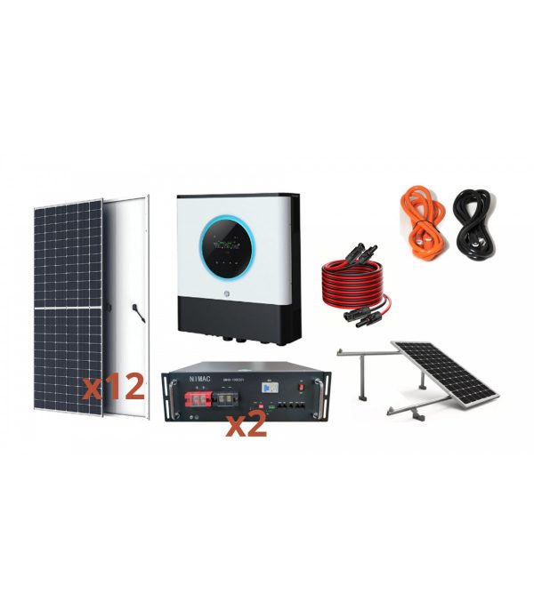 Kit Solar 10.000w Con B.Litio + Soportes