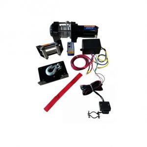 Winche eléctrico 3000 lbs 12V con control remoto y cable de 15 metros